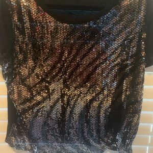 Black top with silver sequins from Forever 21